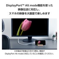 タイプCケーブル (USB-C to C) PD対応 100W 1.5m 耐久 白 MPA-CC1GSM15WH エレコム 1個