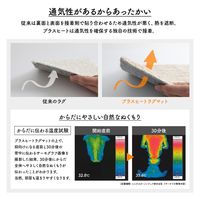 AQUA +PLUS HEAT 国産ラグマット ホットカーペットカバー 1300×1900mm グレー 34103113 1枚（直送品）
