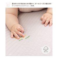 AQUA モフア イブル ラウンド型ベビーマット カバー ミモザ 1000×1000mm グレー 364759S2 1枚（直送品）