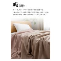 AQUA NIKKE×Niceday ウール100%(毛羽部分) 洗える毛布 1400×2000mm ピンク 56450101 1枚（直送品）