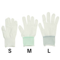 小野商事 下履き手袋 13ゲージ ホワイト Sサイズ AG790S 1組(10双入)