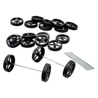 サンワ タイヤ 中 5台セット 直径54mm 93282 1パック（20個）