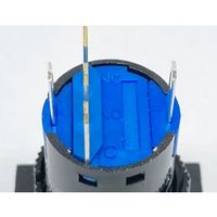共立電子産業 照光式プッシュスイッチ 長方形 オルタネイト 青色 12V 65-9235-08 1個（直送品）