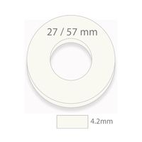 コロプラスト ブラバ プロテクティブシール 厚み4.2mm×内径27mm×外径57mm 12047 1箱(10枚) 65-0319-40（直送品）