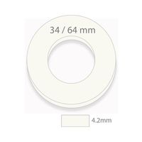 コロプラスト ブラバ プロテクティブシール 厚み4.2mm×内径34mm×外径64mm 12049 1箱(10枚) 65-0319-41（直送品）