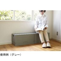 アズワン スタッキングコンテナボックス ブラック大 65-8119-71 1セット（直送品）