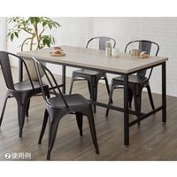 アズワン ダイニングテーブル W75cm 65-8873-82 1台（直送品）