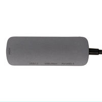 ナカバヤシ PD対応 Type-C コンパクトドッキングステーション グレー UD-C04GY 1個