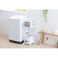 アイリスオーヤマ ランドリーバスケットワゴン2段 ホワイト LBW-452 1台