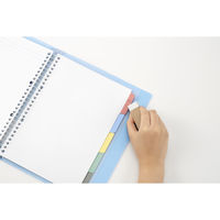 マルマン B5 バインダー セッション 26穴 背幅29mm Lブルー そらいろ F310A-52A 1セット（5冊）