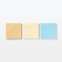 無印良品 付箋紙 75×75 青 50枚 1セット（3個） 良品計画