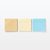 無印良品 付箋紙 75×75 クラフト 50枚 1セット（3個） 良品計画