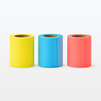 無印良品 ミシン目入りロール付箋紙 黄色 約幅50mm×長さ7m 1セット（10個） 良品計画