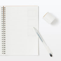 無印良品 ミシン目入りロール付箋紙 4コマ 約幅40mm×長さ3m 1セット（10個） 良品計画