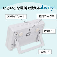 ノア精密 MAG音量切替消音機能付タイマー ヒカルン TM-608 BK-Z ブラック 縦65×横95×高さ25mm 1個