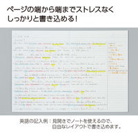 コクヨ キャンパス フラットが気持ちいいノート ドット入り罫線 A罫 緑 ノーFL3CAT-G 1セット（5冊）