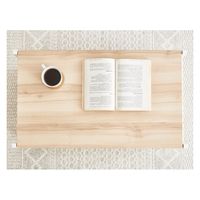 武田コーポレーション ヴィンテージ調 キャスター付 マルチテーブル ナチュラル T2ーVCMT80VNA 1箱(2個入)（直送品）