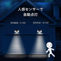 サイエルインターナショナル ソーラーパネル付きセンサーLEDライト SLI-4SL100 1セット(4個入)