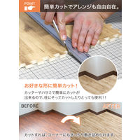 シービージャパン やわらかウッディマット 305×305×厚み10mm ホワイト 1セット（9枚入）