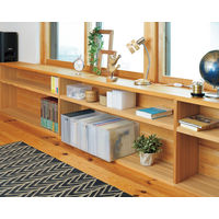 JEJアステージ ストレーショナリー ワイドボックス クリア 1個