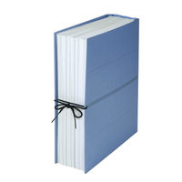 プラス 背幅伸縮 セノバスつづりひも 青 FL-023SH 1冊