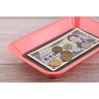 ライオン事務器 コイントレー ユニークトレー ピンク No.80N 29425 1枚