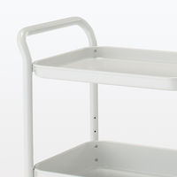 無印良品 スチールパイプワゴンラック ライトグレー 3段 良品計画