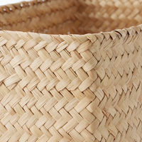 無印良品 シーグラス 網代編み 整理かご 長方形 大 約幅15×奥行25×高さ12cm 良品計画