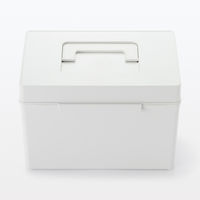 無印良品 ポリプロピレン 救急箱 ホワイトグレー 約幅26×奥行18×高さ18cm 良品計画