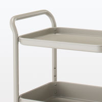 無印良品 スチールパイプワゴンラック ウォームグレー 3段 良品計画