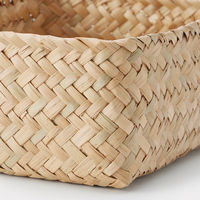 無印良品 シーグラス 網代編み 整理かご 長方形 小 約幅12.5×奥行15×高さ7cm 良品計画