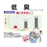 トヨックス スチーム・高温水用 トヨシリコーンスチームホース 内径15.9mm×外径24mm 長さ5m TSISTM-15-5 1本（直送品）