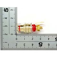 共立電子産業 φ4mmバナナジャック付金メッキスピーカーターミナル 小 赤 GST-B77J-RD 1個 65-8297-18（直送品）