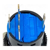 共立電子産業 照光式プッシュスイッチ 丸形 モーメンタリ 赤色 24V LA128AY-11D-24V-R 1個 65-9397-02（直送品）