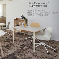 PREDONA(プレドナ) スクエアテーブル 幅1000×奥行1000×高さ720mm 天板リリーホワイト/脚ナチュラル