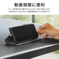 MSソリューションズ iPhone 15 Pro 薄型・軽量PUレザー手帳ケース LN-IP23BSLNV 1個