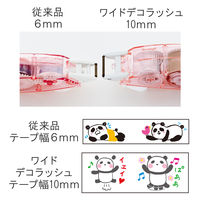 プラス デコレーションテープ ワイドデコラッシュ OKネコ 49134 5個