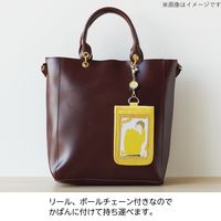 myfa（ミファ）カードスタンドケース パウダーブルー 伸縮リール付き 1個 LIHIT LAB.（リヒトラブ）