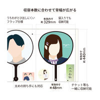 myfa（ミファ）うちわコレクションファイル ミルキーホワイト 8ポケット 5冊 LIHIT LAB.（リヒトラブ）