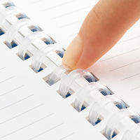 リヒトラブ CUBE FIZZ ソフティツイストノート（リングノート） セミB5 B罫6mm ブルー（青） N2608-8 2冊