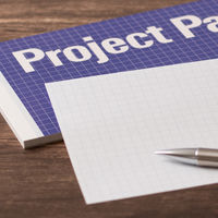 オキナ プロジェクトカラーパッド A4ハーフ 50枚 ラベンダー 5mm方眼罫 PH4038 3冊