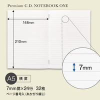 日本ノート プレミアムCDノート SO A5 7mm横罫 紺 1冊 CDSSA5Y