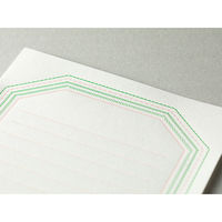 レターセット 活版フレーム柄 ピンク 便箋8枚+封筒4枚 2セット 86462006 MIDORI/デザインフィル