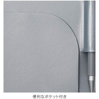 ソリッドメモ＆ペンRF A6 2ミリ方眼 100枚 シルバー 1冊 8942 kleid