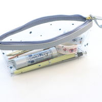 ラボクリップ ペンケース クリア 船形 ブリエ ホワイト B22-BRCP02-WH 勝竜社