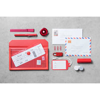 キングジム　かさばらないバッグインバッグ　フラッティ　Ａ４ヨコ　厚み２０ｍｍ　ラベンダー　５３６６ラヘ