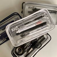 Kept クリアペンポーチ ライトブルー 水色 筆箱 KPF902H レイメイ藤井
