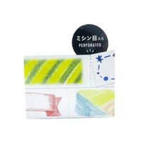 マークス 水性ペンで書ける マスキングテープ 20mm マステ ミシン目入り タイトル柄 イラスト MSTFA10-D 5個