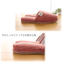 ストロング 来客用 スラブ風吊り込みスリッパ Lサイズ ブラウン 10-1-800 1足