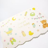 包む メッセージカード 出産祝い ベビー イノセント TC0C0 1セット(6個)